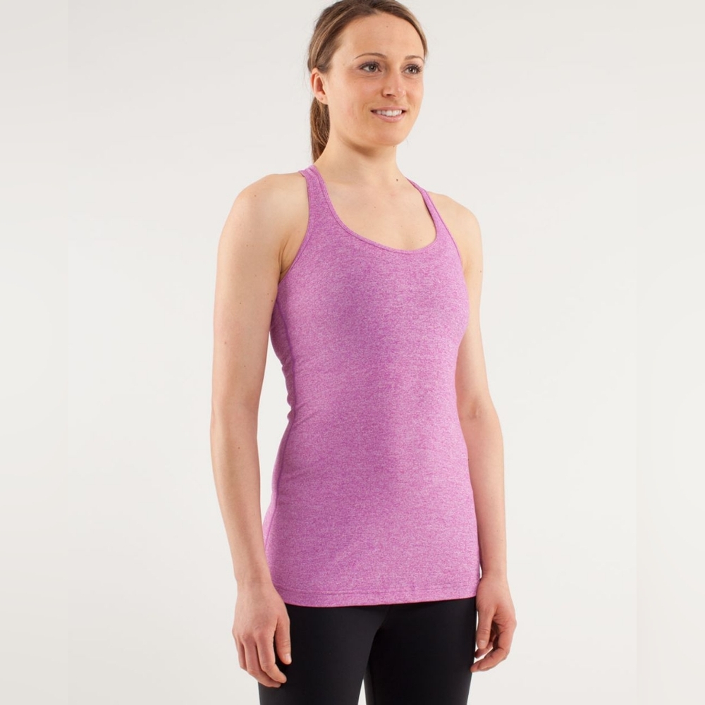 Lululemon Cool Racerback Heathered Ultra Violet